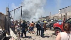 Incendio consume recicladora en Cuautitlán Izcalli, bomberos sofocan las llamas