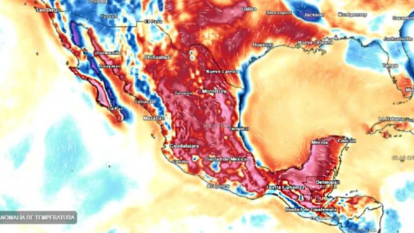 Chocan frente frío y ola de calor: Se esperan temperaturas de -10 grados en el norte; 45 grados en el centro de México