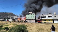 Se registra incendio en predio de Los Reyes La Paz