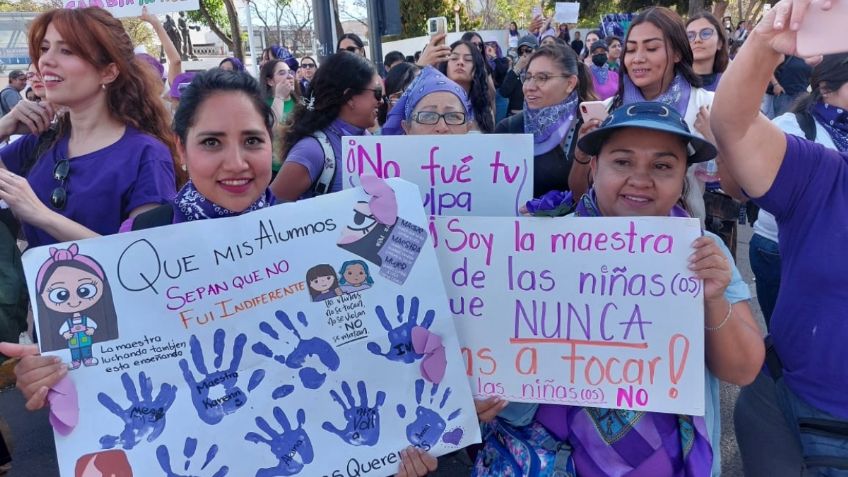 FOTOS: Participan cerca de 55 mil personas en marchas de 8M en Guadalajara