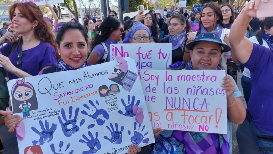 Un total de 55 mil personas, en su mayoría mujeres, participaron en las marchas.