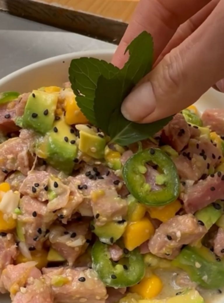 ceviche de atún