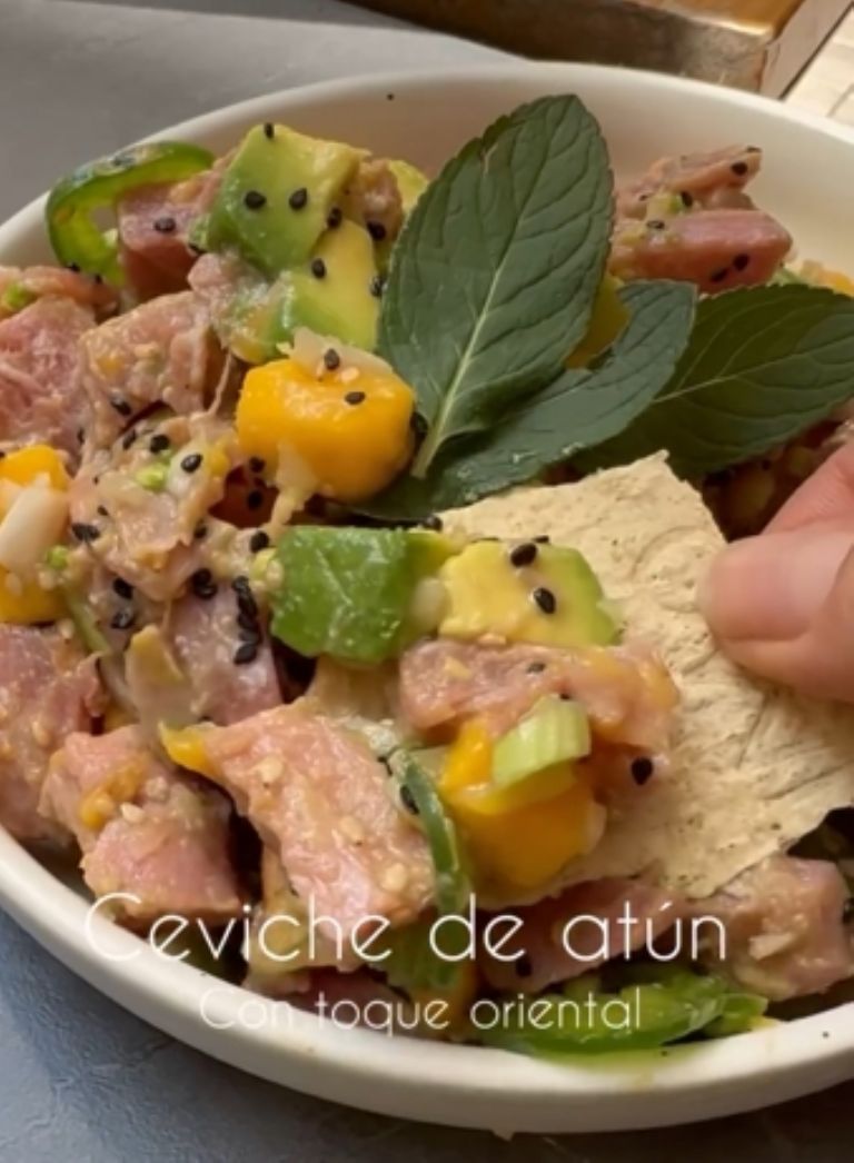 ceviche de atún