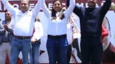 Acompañados de Harfuch, Evelyn Parra y Julio César Moreno inician campaña en Venustiano Carranza