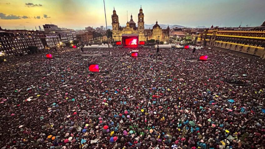 Estos son los conciertos más icónicos del Zócalo de la CDMX en los últimos seis años