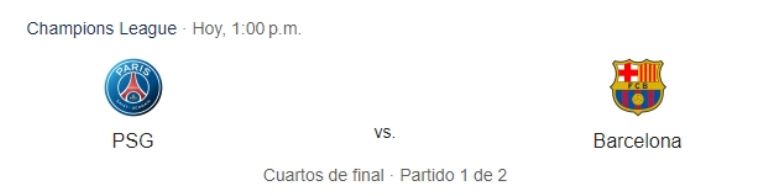 psg vs barcelona 10 de abril