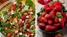 Ensalada con fresas que es perfecta para cuidar la figura, refrescarse y consumir vitamina C