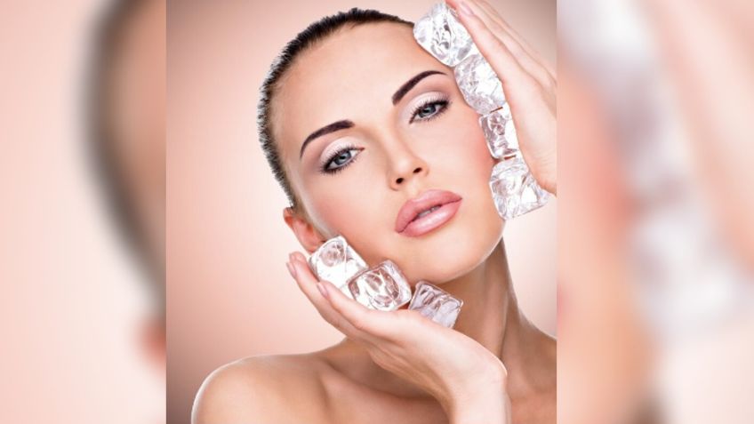 3 beneficios de meter tu rostro en agua con hielos antes de maquillarte