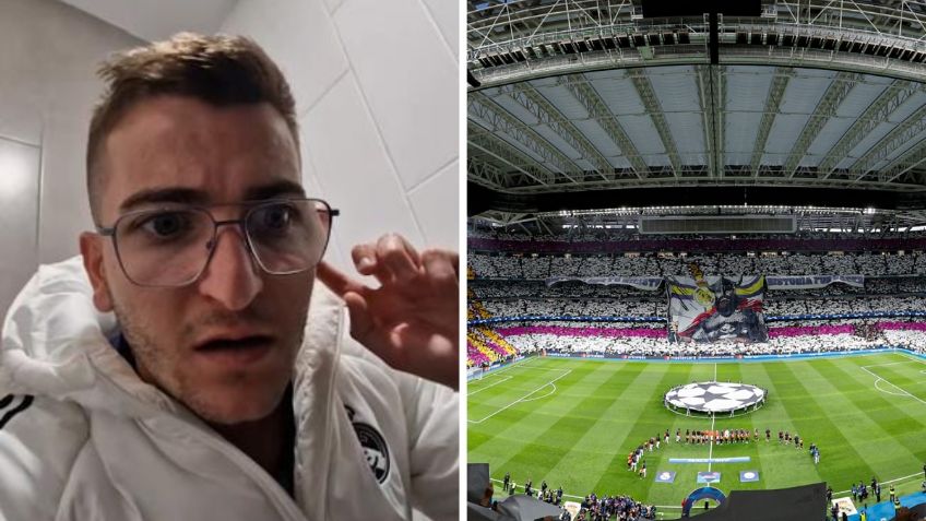 Tiktoker se esconde en el baño de un estadio por horas y termina viendo un partido del Real Madrid gratis