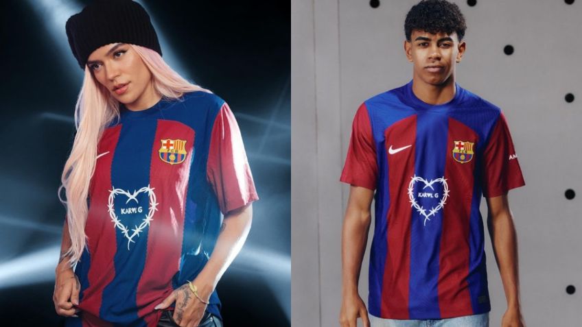 Karol G presume su colaboración con el Barcelona, así luce el jersey con el logo de "La Bichota"