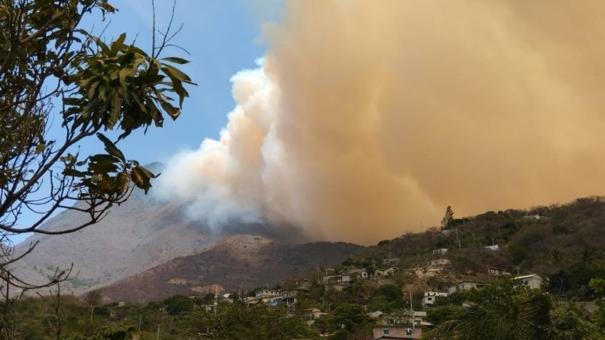 Pobladores de Santiago Lachiguiri piden auxilio por el incendio en la Sierra Mixe-Zapoteca