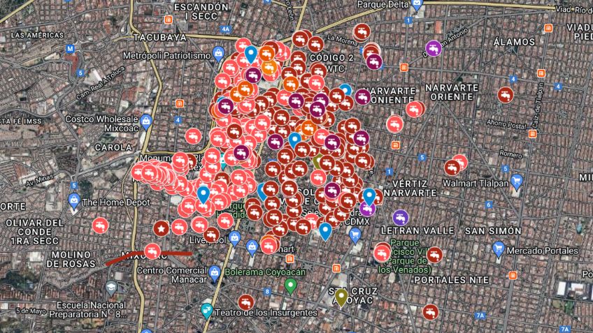 MAPA | Ahora en la Roma e Insurgentes aseguran que agua está contaminada