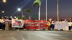 Marchan policías en Campeche contra Layda Sansores y Marcela Muñoz