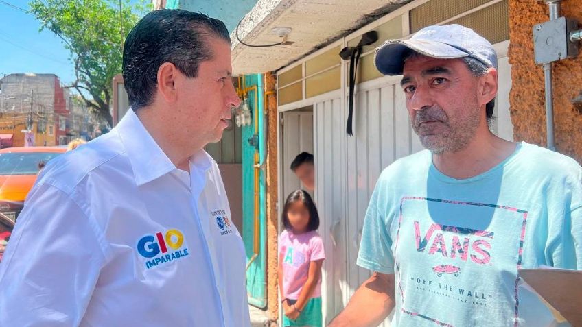 Giovani Gutiérrez recorre el Pedregal de Santo Domingo: "gobernaremos sin distingos en Coyoacán"