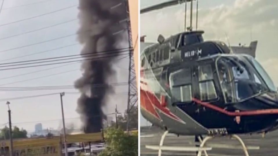 La empresa Helidom sería dueña del helicóptero que cayó en Coyoacán