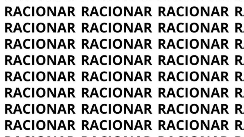 Solo una mente muy magnífica encuentra la palabra ‘RACIONAL’ en menos de 5 segundos