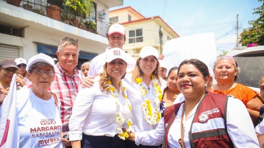 Margarita González Saravia recorre Acapantzingo y promete que no habrá descanso hasta las elecciones