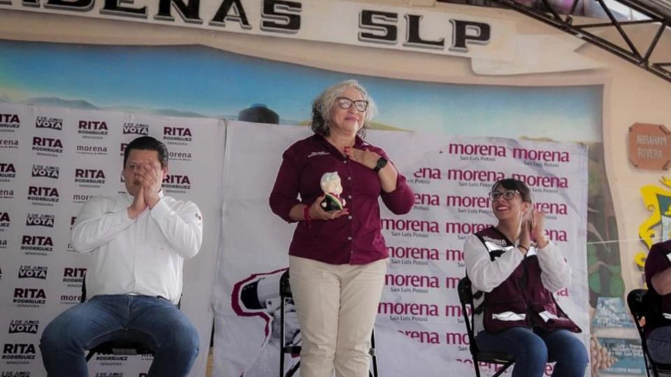 Rita Ozalia, candidata al Senado en San Luis Potosí por Morena.