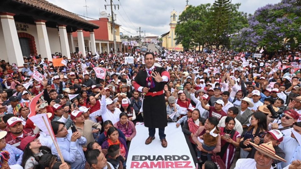 Eduardo Ramirez, candidato a gobernador de Chiapas, por la coalición 'Sigamos Haciendo Historia'.