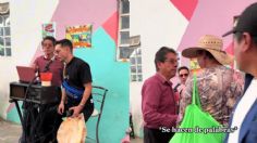 Juan Solo canta en el mercado y un señor se molesta por el volumen | VIDEO