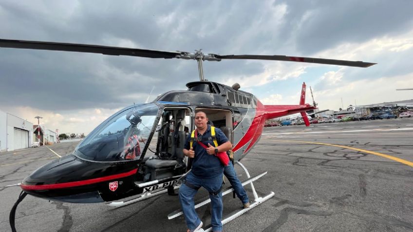 "Me volvería a subir", Fernando viajó en el helicóptero que se cayó en Coyoacán y así fue su experiencia