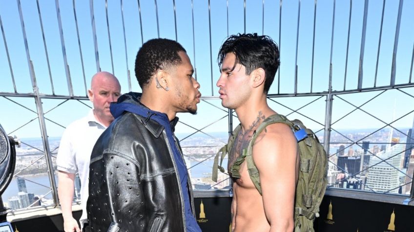 Devin Haney y Ryan García inician la semana de pelea con intenso careo en Nueva York