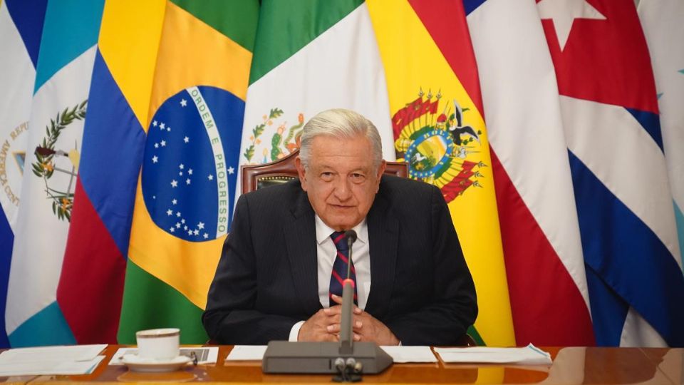 Presidente de México, Andrés Manuel López Obrador en la reunión en la CELAC