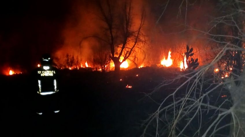 Controlan incendio forestal en Bosques de Chapultepec, Puebla