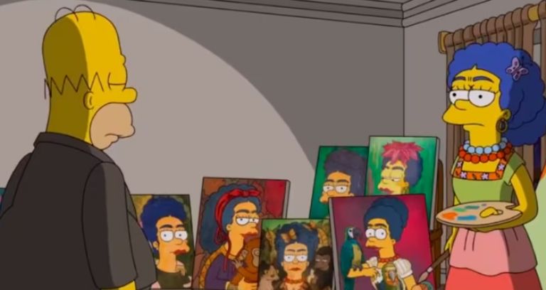 Los Simpson homenajean a Diego Rivera