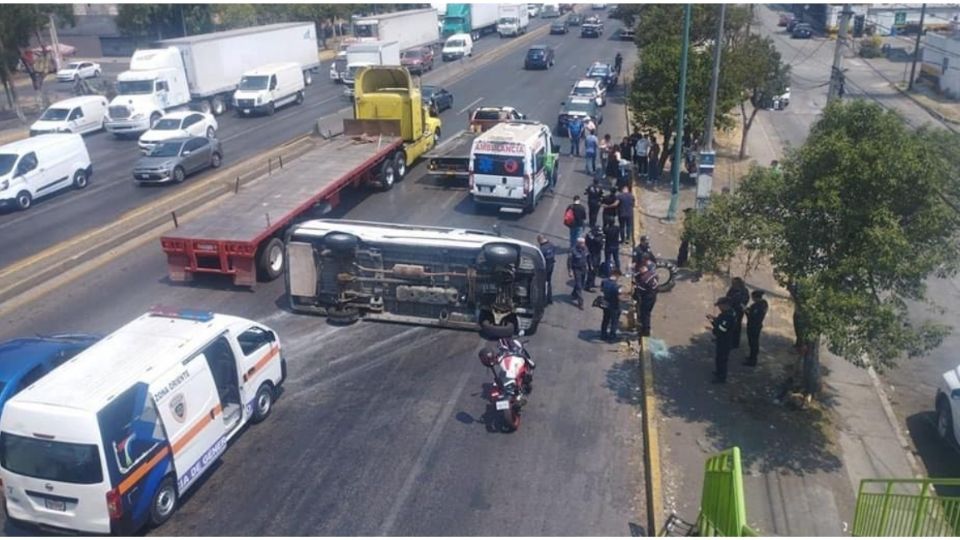 La zona fue acordonada por elementos de tránsito