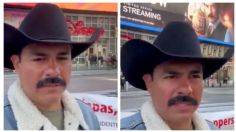 Desde Times Square, ganadero mexicano protesta por el secuestro de su padre en Chiapas: "no me voy a callar"