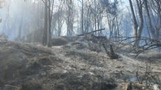 VIDEO: se registra fuerte incendio forestal en Rancho Viejo en los límites de Jilotzingo