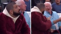 ¿Eres famoso? La reacción de un señor que nunca reconoció al rapero Drake durante un juego de basquetbol | VIDEO