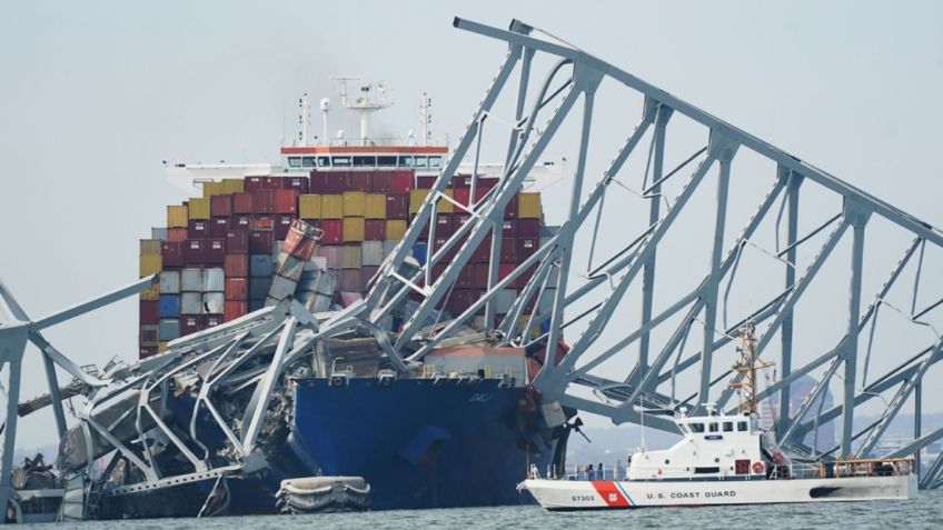 FOTOS: imágenes submarinas muestran cómo se ven los restos del puente de Baltimore en el fondo del río Patapsco