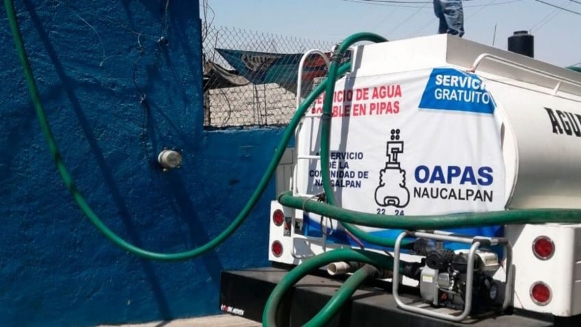 Distribución de agua en pipas genera conflictos en Naucalpan