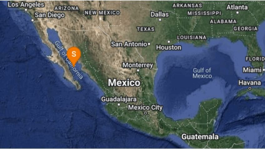 Reportan sismo de magnitud 4.7 en Baja California Sur