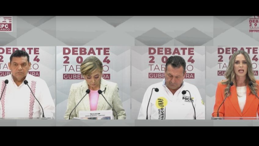 Mira aquí lo que dijeron los candidatos durante el debate por la gubernatura de Tabasco