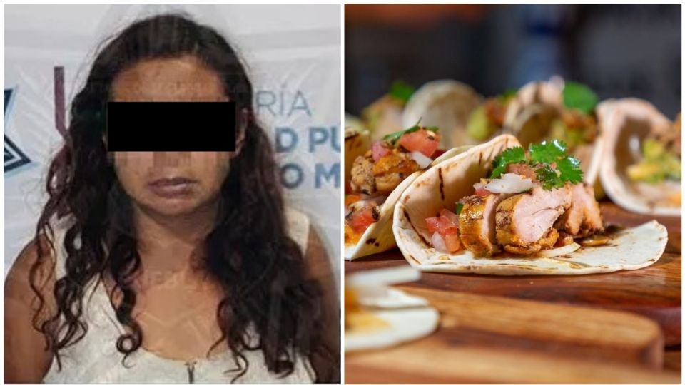 La mujer aparentemente vendía tacos de perro.