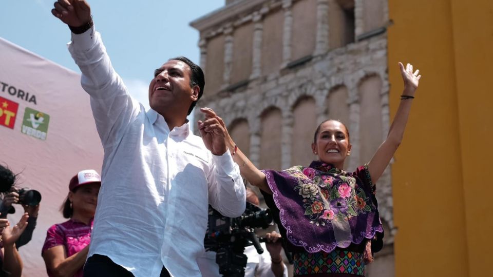 La candidata presidencial por la coalición “Sigamos Haciendo Historia”, Claudia Sheinbaum, de gira por Chiapas.