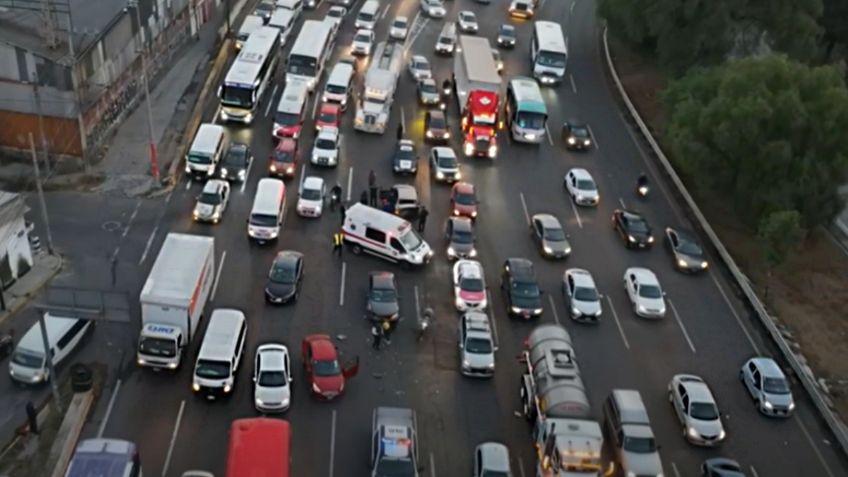 ¿Qué pasó en autopista México-Pachuca hoy, lunes 22 de abril?