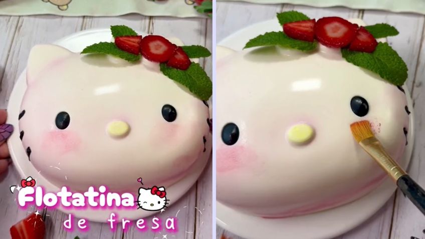 Hello Kitty: Aprende a preparar la económica gelatina de fresas con crema en 5 pasos