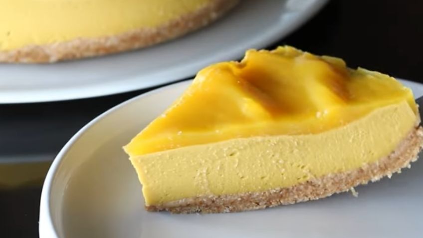 Receta vegana: prepara este delicioso cheescake de mango