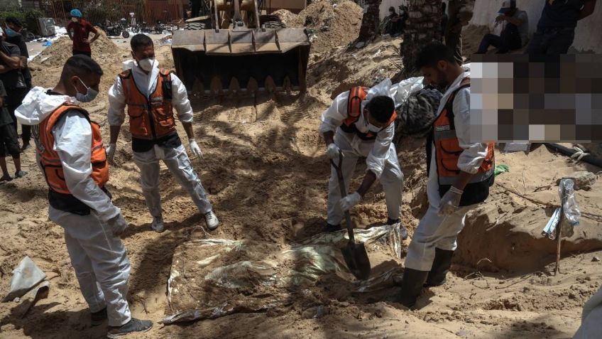 Israel rompe el silencio sobre los cadáveres enterrados en un hospital de Gaza, la ONU responde