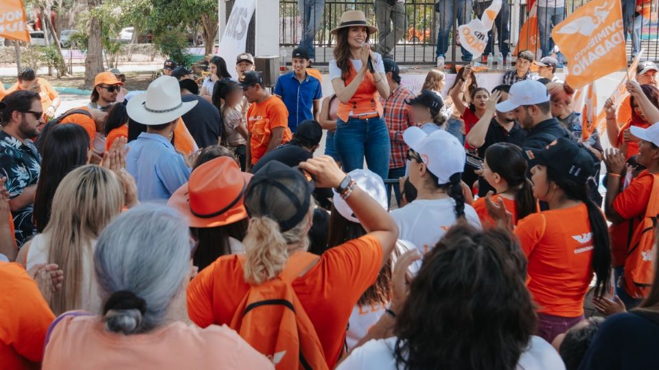 Verónica Delgadillo, exsenadora y candidata de Movimiento Ciudadano (MC) a la alcaldía de Guadalajara.