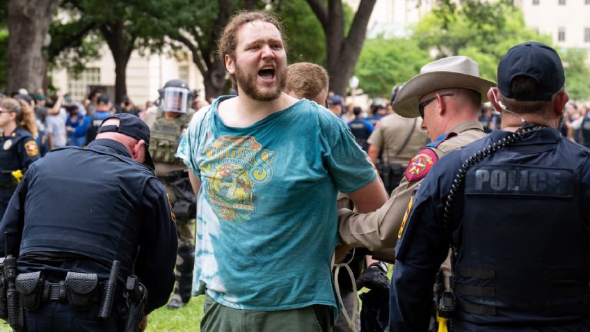 Estudiantes en Texas y California se enfrentan con policías tras manifestaciones propalestina