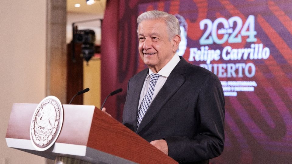 Andrés Manuel López Obrador durante la conferencia de prensa matutina