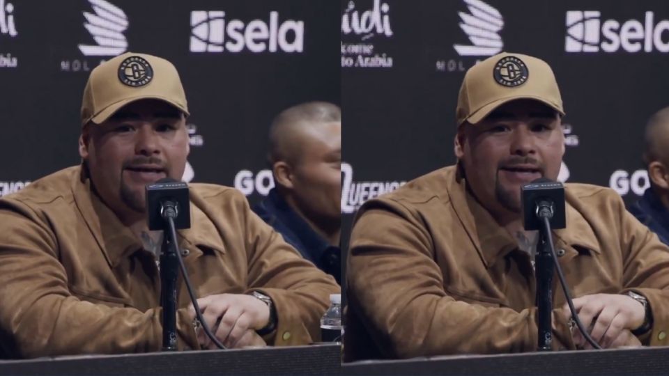 Andy Ruiz en conferencia de prensa