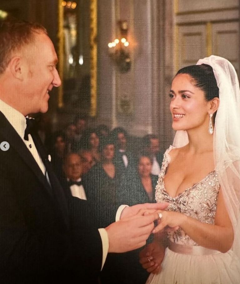 salma hayek boda