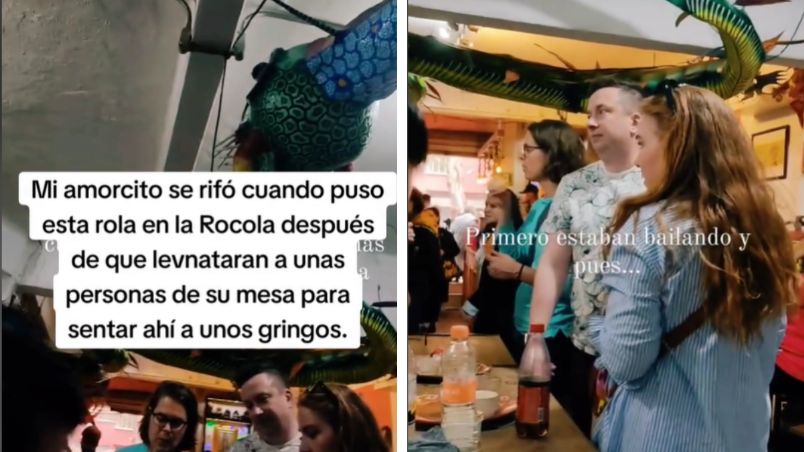 La rocola comenzó a entonar 'Frijolero' a todo volumen.