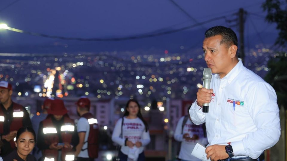 Carlos Torres Piña, candidato a la presidencia de Morelia por la coalición “Sigamos Haciendo Historia”.